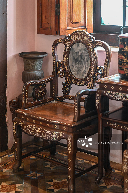 马来西亚槟城龙山堂邱公司历史建筑图片素材