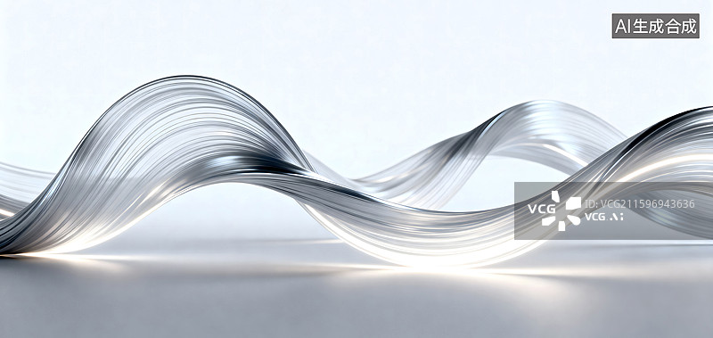 【AI数字艺术】银色波动数字背景​​图片素材