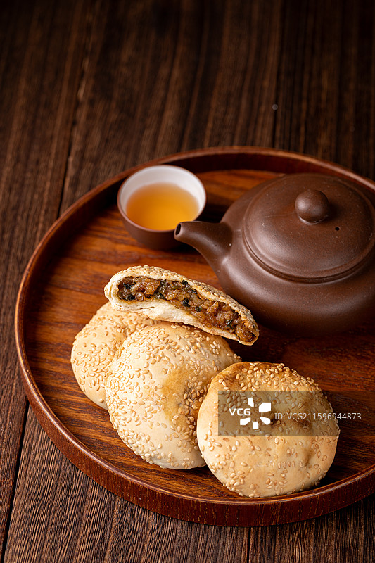 福州小吃永泰葱饼图片素材