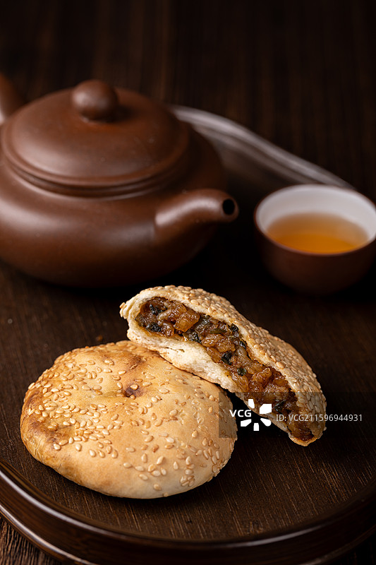 福州小吃永泰葱饼图片素材