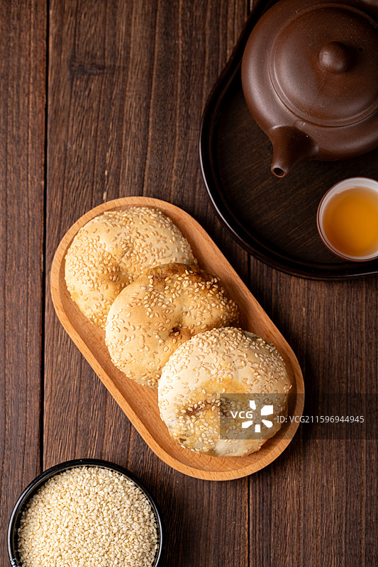 福州小吃永泰葱饼图片素材