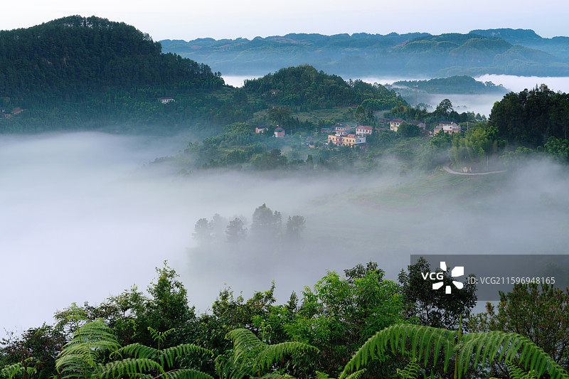 骑龙坳云海图片素材