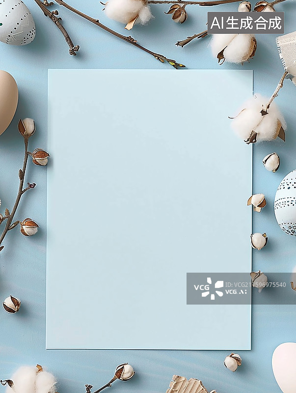 【AI数字艺术】空白节日装饰留言卡片图片素材