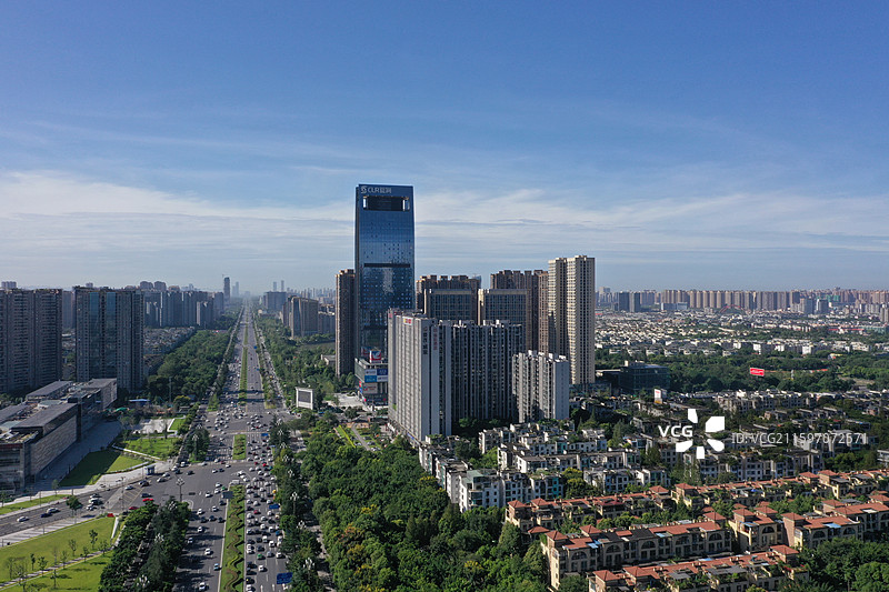 天府成都南门大道图片素材