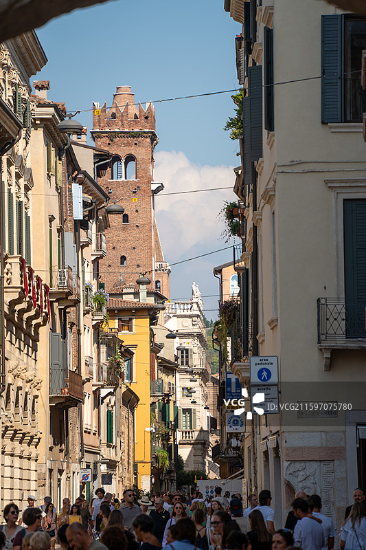 意大利维罗纳街景建筑图片素材
