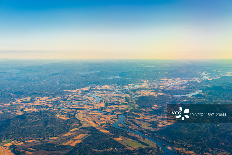 Hedmark，内陆郡Innlandet，弗利萨Flisa，格罗马河Glama，格洛马河Glaama图片素材