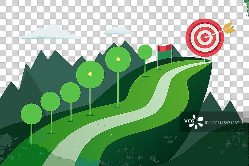 通往成功的道路，目标达成图片素材