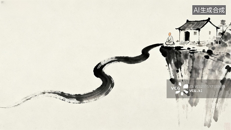 【AI数字艺术】墨迹飞溅艺术图片素材