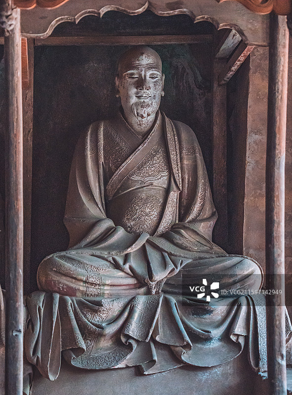 山西双林寺罗汉殿彩塑图片素材