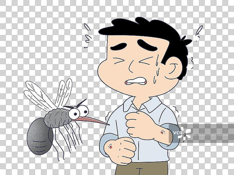 被蚊子叮咬的人物图片素材
