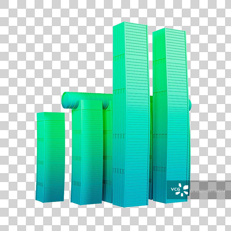 3D立体重庆地标建筑重庆来福士广场图片素材