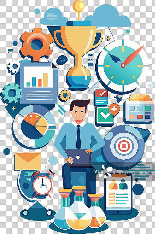 商业成功的时光管理图片素材