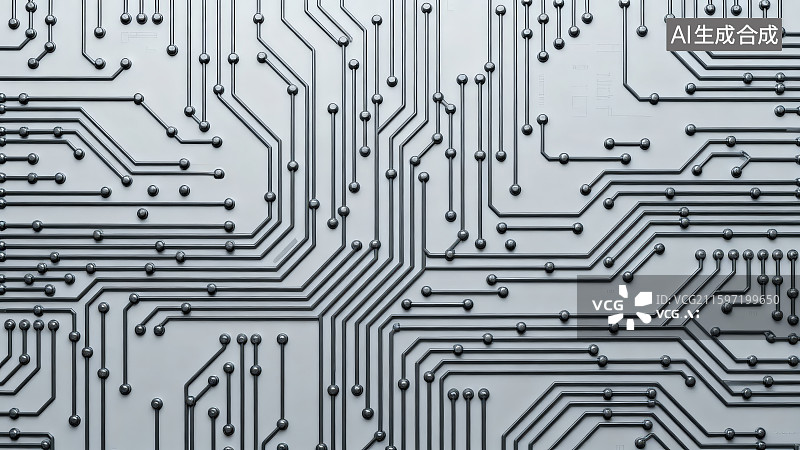 【AI数字艺术】科技线路板电路板背景图片素材