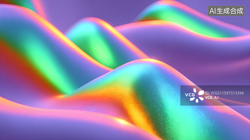 【AI数字艺术】未来复古风格的抽象背景图片素材