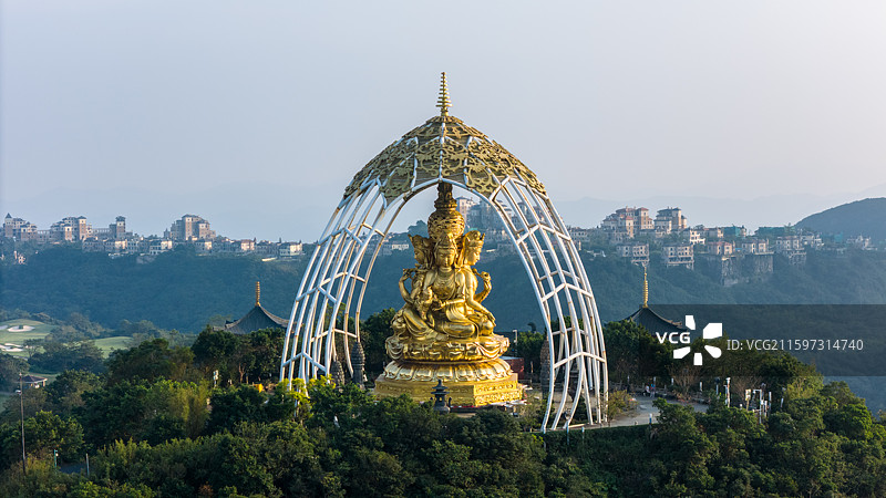 深圳市大华兴寺-四面观音图片素材