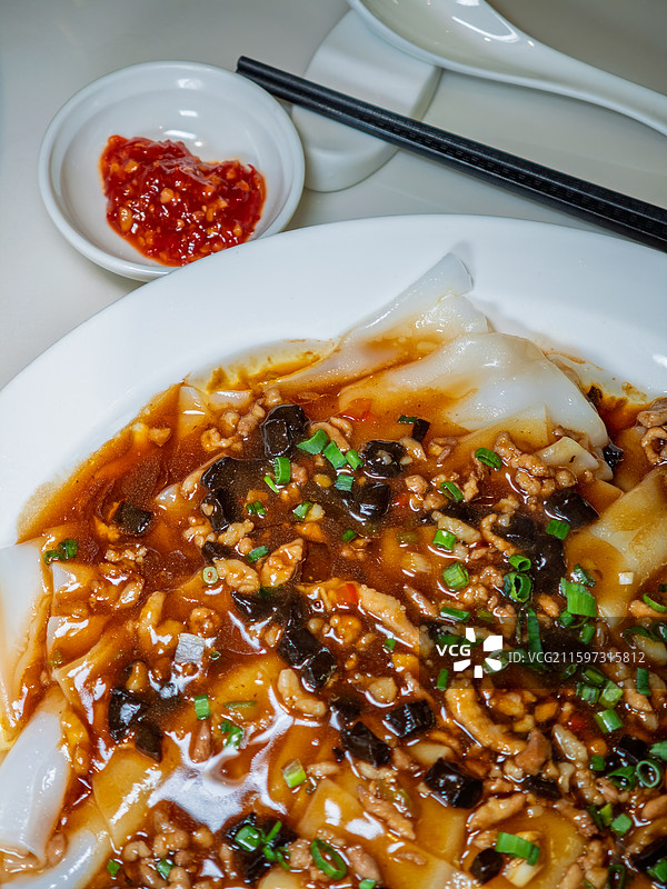 肉酱清蒸陈村粉图片素材