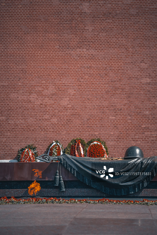 烈火不熄的记忆：莫斯科无名烈士墓图片素材