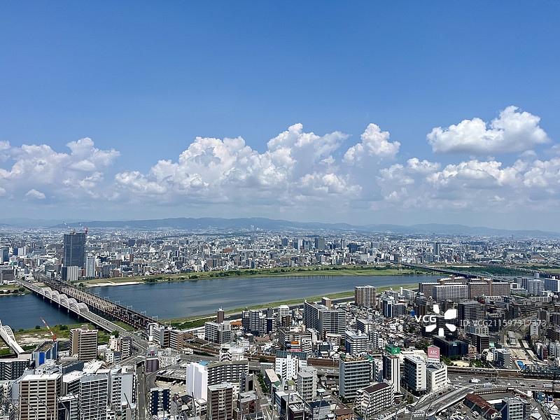 日本大阪梅田商圈城市风光图片素材