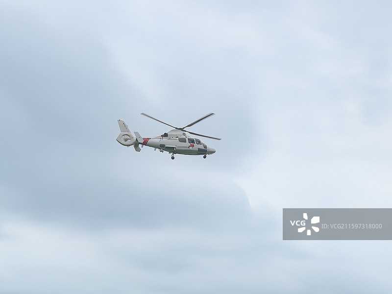 白色直升机图片素材