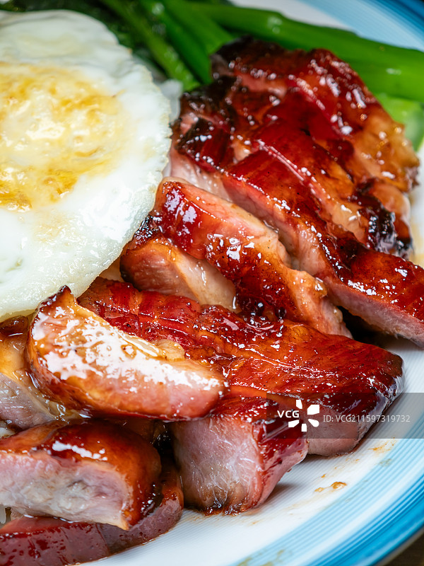 港式叉烧饭图片素材