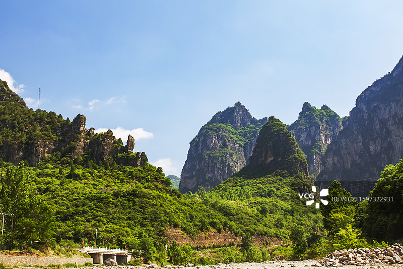 山西晋城陵川红豆杉大峡谷地质公园图片素材