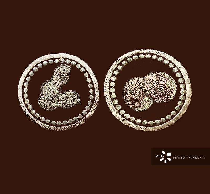 传统文化，吉祥图案，花生，桂圆图片素材