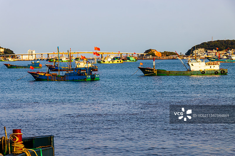 嵊泗泗礁岛海洋城市风光图片素材
