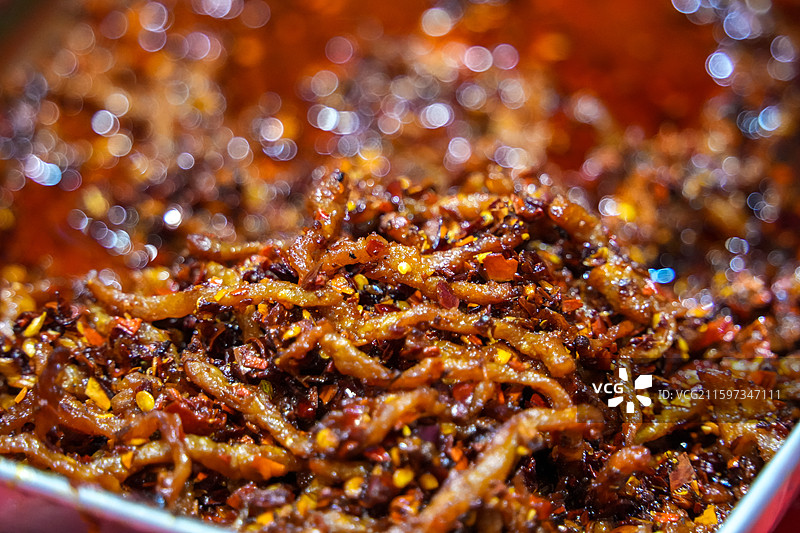 香辣肉丝酱图片素材