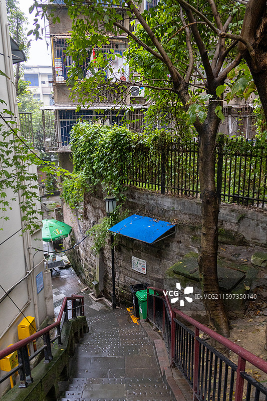 重庆的街景风光图片素材