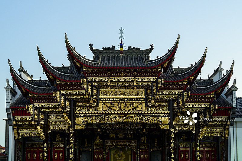 乐平古戏台和仿古街图片素材