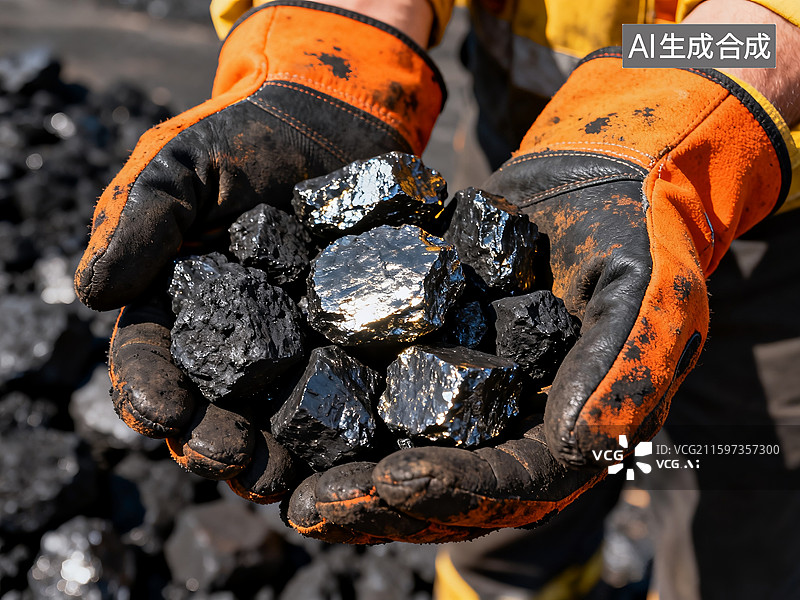 【AI数字艺术】稀土矿开挖 稀土开采 稀有金属元素图片素材