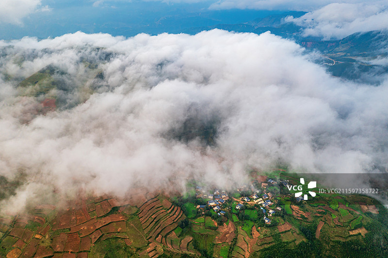 四川大凉山风光图片素材