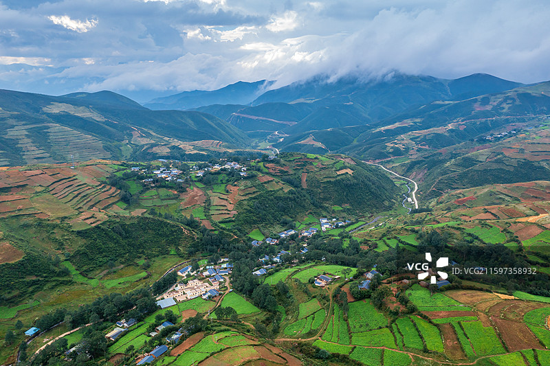 四川大凉山风光图片素材