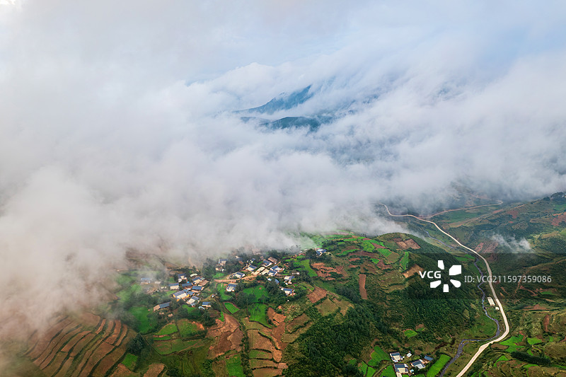 四川大凉山风光图片素材