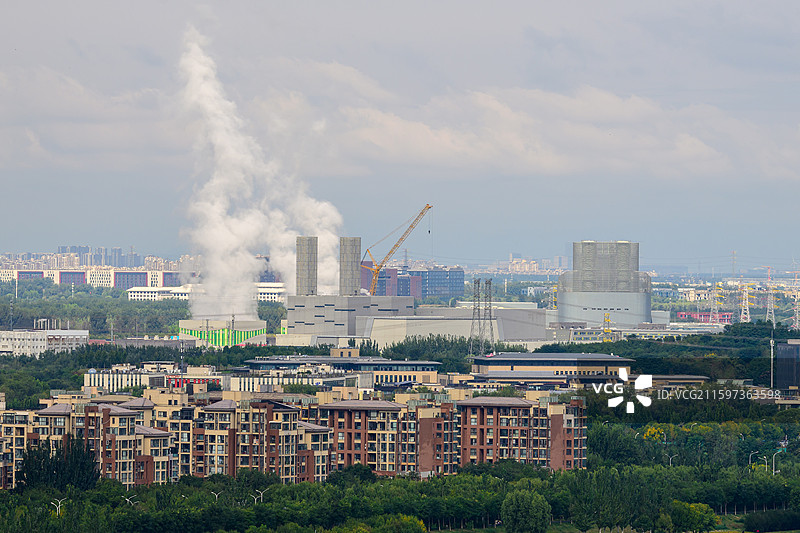 高安屯垃圾焚烧发电厂（北京市朝阳区金盏乡，朝阳循环经济产业园）图片素材