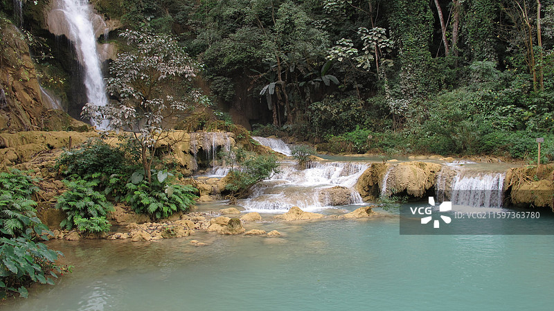 关西瀑布2（老挝）图片素材