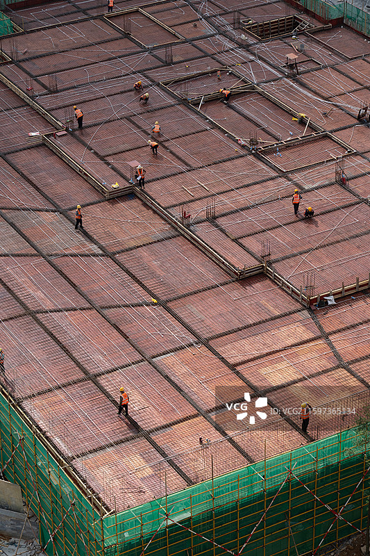 施工现场的建筑工人图片素材