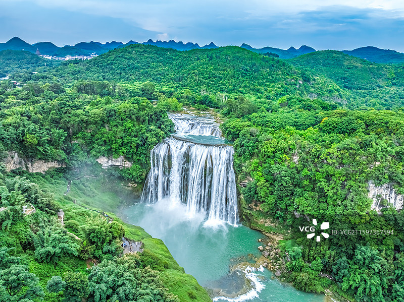 安顺市黄果树瀑布景区-5A级景区-贵州省安顺市镇宁布依族苗族自治县-世界著名大瀑布-黄果树大瀑图片素材