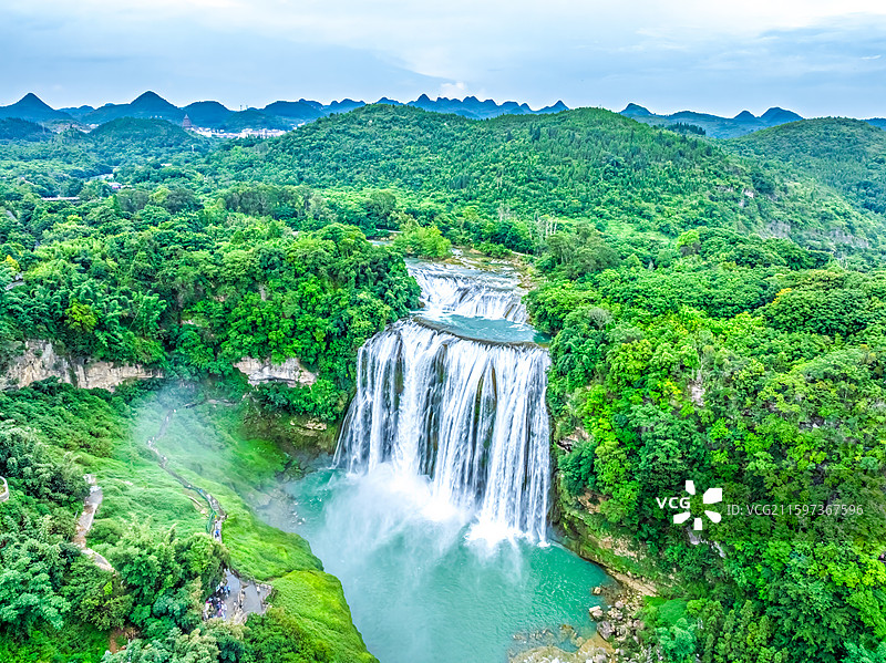 安顺市黄果树瀑布景区-5A级景区-贵州省安顺市镇宁布依族苗族自治县-世界著名大瀑布-黄果树大瀑图片素材