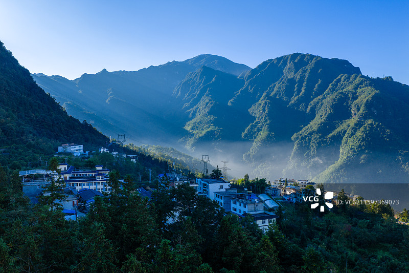 云南省昭通市大关县城市风光图片素材