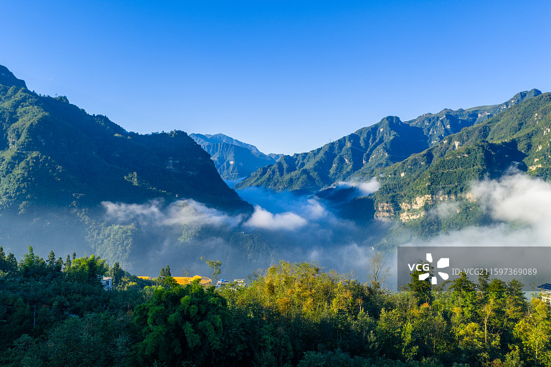 云南省昭通市大关县城市风光图片素材