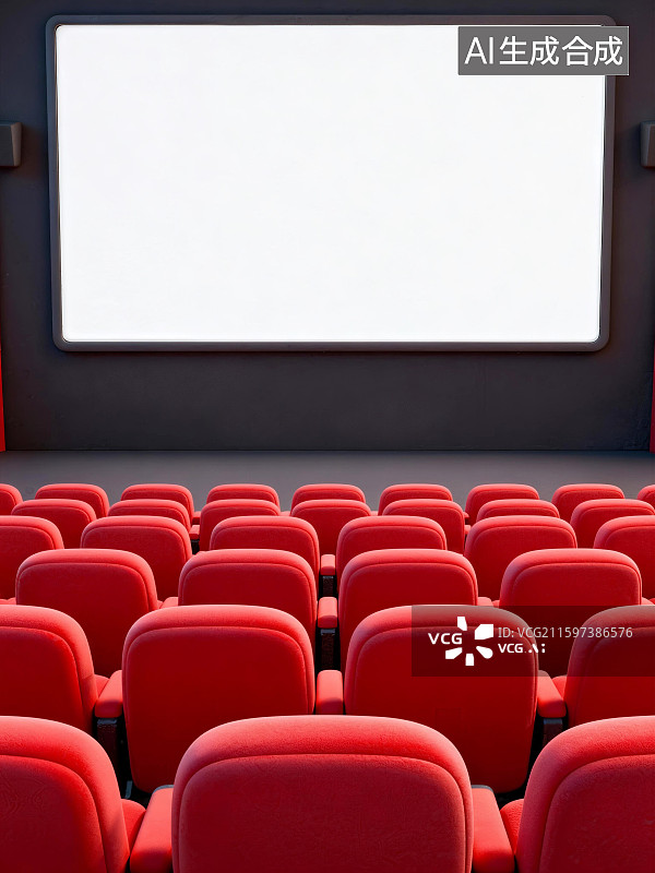 【AI数字艺术】电影院屏幕背景图片素材