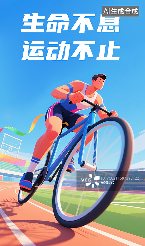【AI数字艺术】具有视觉冲击力的运动主题设计海报图片素材