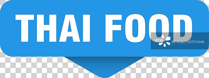 泰式食品贴纸 泰式食品标志，透明背景图片素材