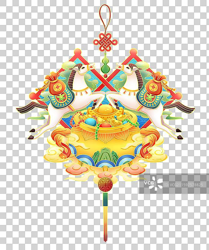 马到成功中国结免抠元素图片素材