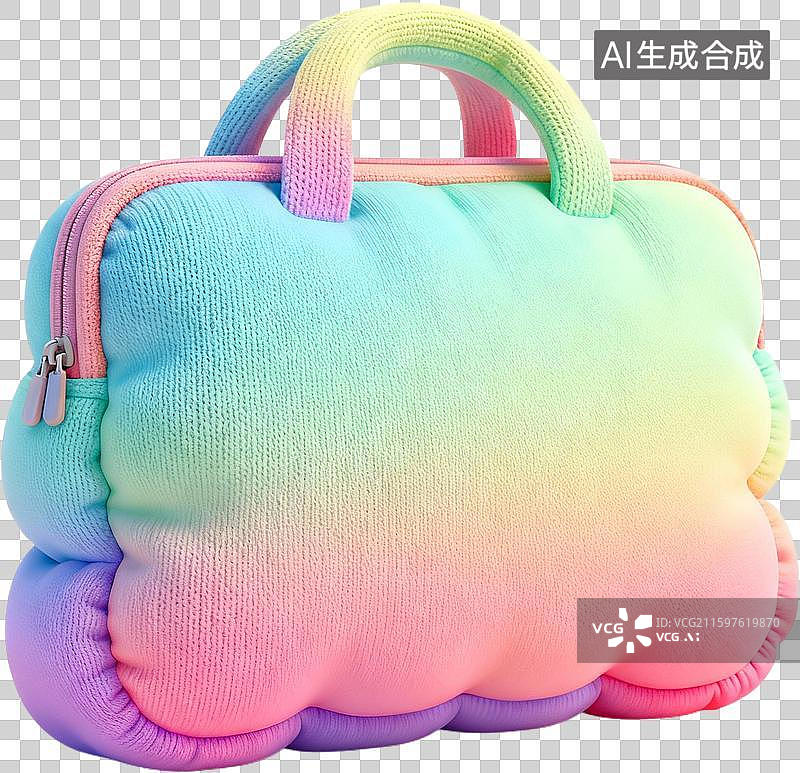 【AI数字艺术】膨胀毛衣质感风格日常用品元素图片素材