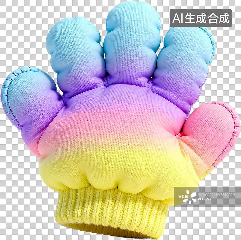 【AI数字艺术】膨胀毛衣质感风格日常用品元素图片素材