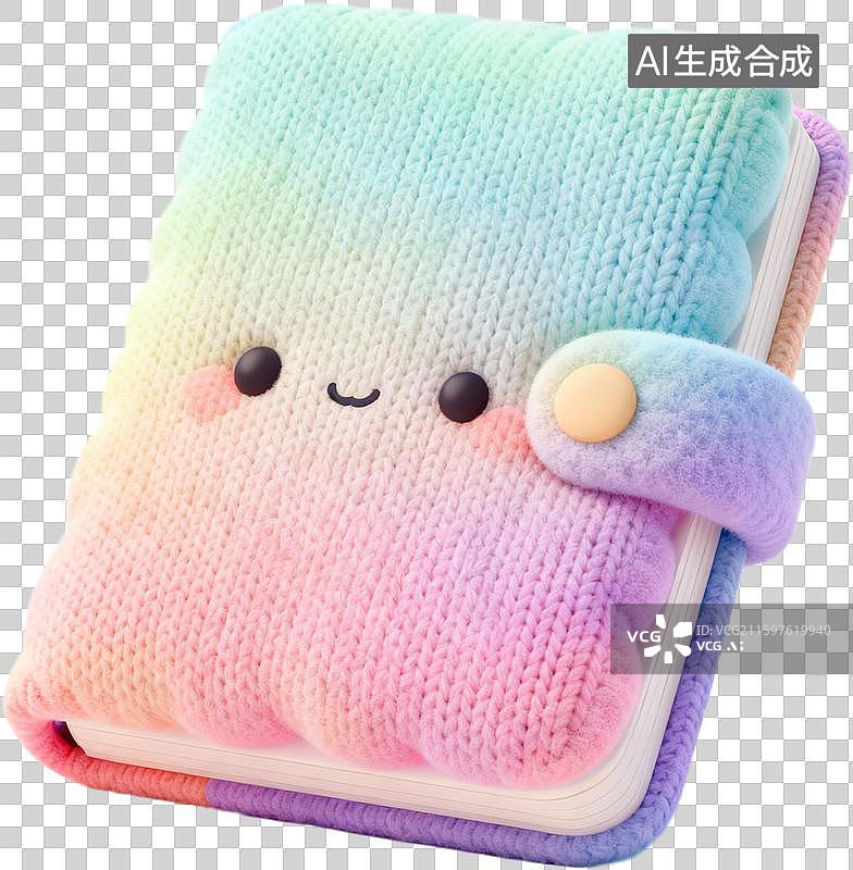 【AI数字艺术】膨胀毛衣质感风格日常用品元素图片素材