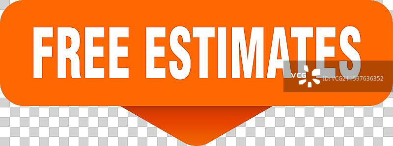 免费估价贴纸，免费估价标志图片素材