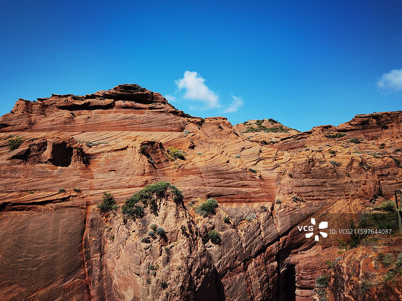 陕西省榆林市波浪谷风景图片素材